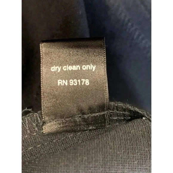 Saks Fifth Ave Black Mini Faux Leather Waist Band Faux Wrap Look Skirt Sz 4 NWT - Picture 8 of 10